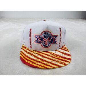 VINTAGE Washington Redskins Zubaz Cap Hat Mens White Super Bowl Football NFL 02*